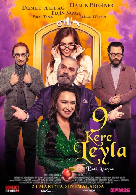9 раз Лейла — постер
