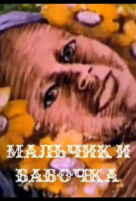 Мальчик и бабочка — постер