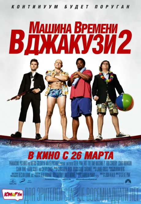 Машина времени в джакузи 2 — постер
