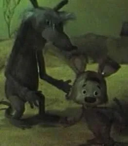 Мышонок и кошка — постер