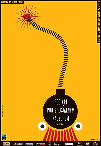Поезда под пристальным наблюдением — постер