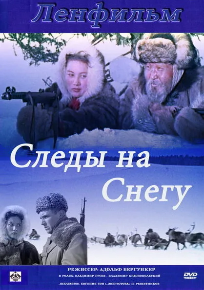Следы на снегу — постер