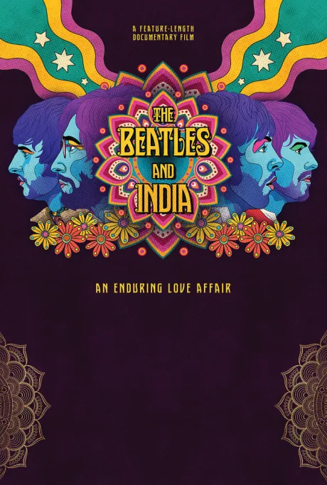 The Beatles в Индии — постер
