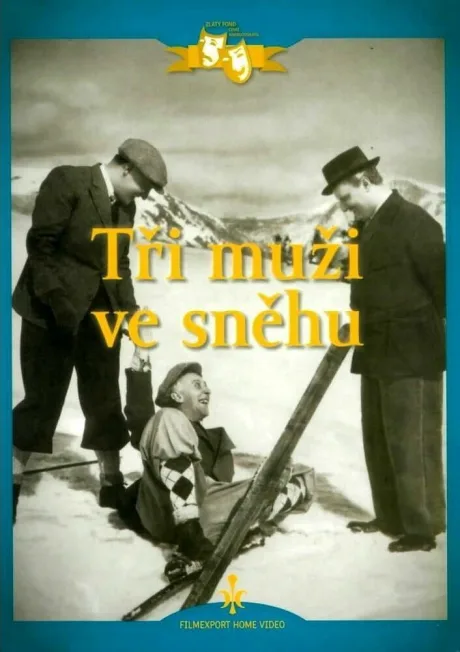 Трое на снегу — постер