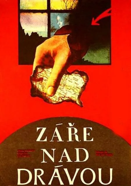 Зарево над Дравой — постер